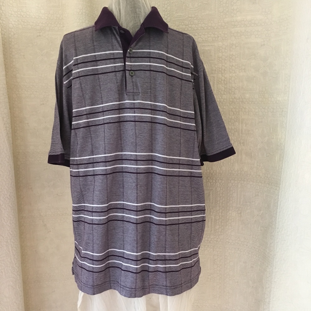 Joseph A Banks Sz L Polo Golf Shirt Men